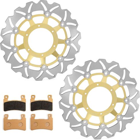 Front Brake Disc Rotors and Pads Kit for Honda CBR 600 F3 CBR600F3 1995-1998 in Saudi Arabia