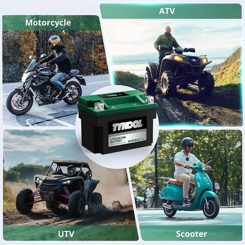 ytx9 -bs -std 240cca lithium lifepo4 stypercycle battery ، 2x amps amps ، 5x life ، powersports battery ، for scooter ، atv ، utv (polaris 150cc) ، bmw (310cc ، 650cc ، 1000cc) ، honda ، kawasaki in Kuwait