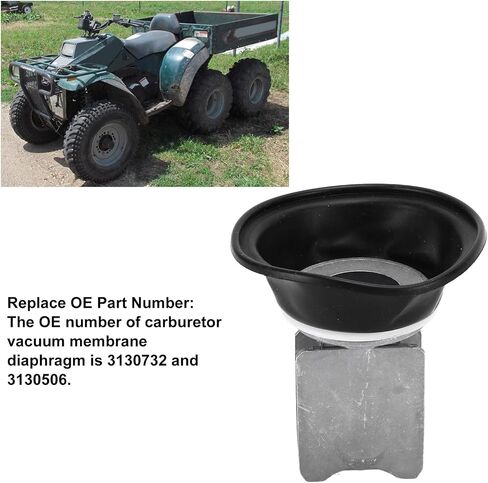 دراجة نارية الحجاب الحاجز غشاء المكربن بديل عالي الجودة لـ Polaris Big Boss Magnum Sportman 3130732 3130506 Metal Rubber Date in Saudi Arabia