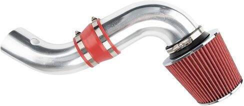 طقم كمية من الهواء البارد من أجل 1996-2004 Chevy S10 4.3L ، 1996-2005 Chevy Blazer ، 1996-2004 GMC Sonoma 4.3l ، 1996-2001 GMC Jimmy ، 4.3L V6 Tube W/Filter (Red) in Saudi Arabia