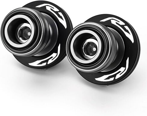 Fit for Yamaha R7 YZFR7 YZF R7 20212022 2023 2024 2025 R9 YZFR9 YZF R9 2025 Motorcycle CNC Aluminum 6mm Swingarm Spools Sliders Stand Screws Bobbins (Black, R7) in Saudi Arabia