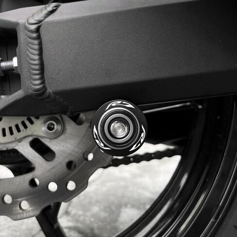 Fit for Yamaha R7 YZFR7 YZF R7 20212022 2023 2024 2025 R9 YZFR9 YZF R9 2025 Motorcycle CNC Aluminum 6mm Swingarm Spools Sliders Stand Screws Bobbins (Black, R7) in Saudi Arabia
