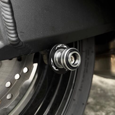 Fit for Yamaha R7 YZFR7 YZF R7 20212022 2023 2024 2025 R9 YZFR9 YZF R9 2025 Motorcycle CNC Aluminum 6mm Swingarm Spools Sliders Stand Screws Bobbins (Black, R7) in Saudi Arabia