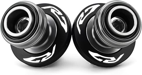 Fit for Yamaha R7 YZFR7 YZF R7 20212022 2023 2024 2025 R9 YZFR9 YZF R9 2025 Motorcycle CNC Aluminum 6mm Swingarm Spools Sliders Stand Screws Bobbins (Black, R7) in Saudi Arabia