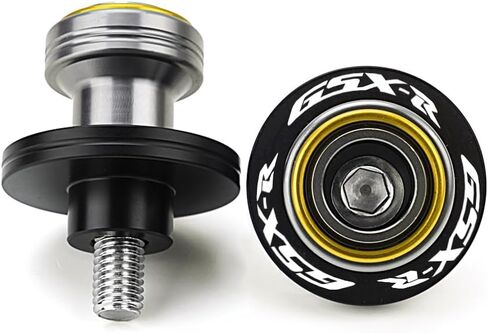 Motorcycle CNC Aluminum Swingarm Spools Sliders Stand Screw Paddock Bobbins Compatible with Suzuki GSXR600 GSXR750 GSXR1000 GSXR1300 GSX8R GSXR 125 (Gold) in Saudi Arabia