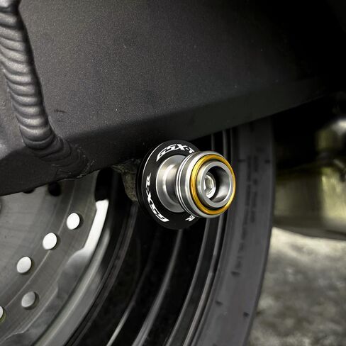 Motorcycle CNC Aluminum Swingarm Spools Sliders Stand Screw Paddock Bobbins Compatible with Suzuki GSXR600 GSXR750 GSXR1000 GSXR1300 GSX8R GSXR 125 (Gold) in Saudi Arabia