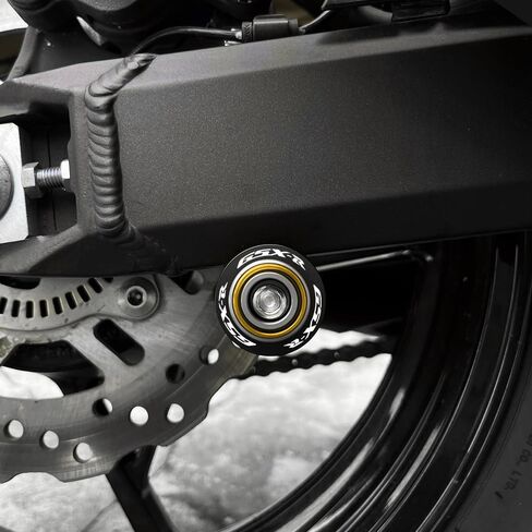 Motorcycle CNC Aluminum Swingarm Spools Sliders Stand Screw Paddock Bobbins Compatible with Suzuki GSXR600 GSXR750 GSXR1000 GSXR1300 GSX8R GSXR 125 (Gold) in Saudi Arabia