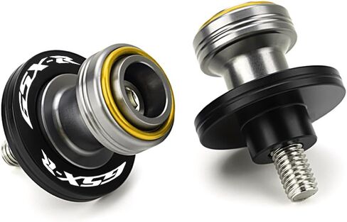 Motorcycle CNC Aluminum Swingarm Spools Sliders Stand Screw Paddock Bobbins Compatible with Suzuki GSXR600 GSXR750 GSXR1000 GSXR1300 GSX8R GSXR 125 (Gold) in Saudi Arabia