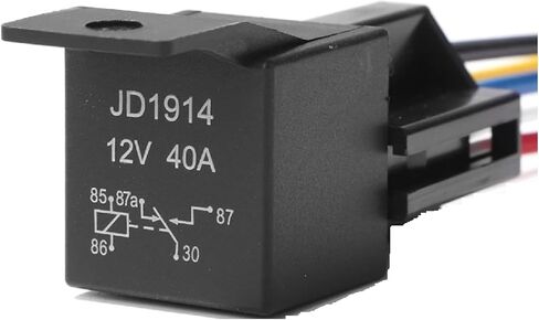5pcs 12v/24v 40a مجموعة ترحيل السيارات مع SPDT SCOCKNESS 5 دبابي in Saudi Arabia
