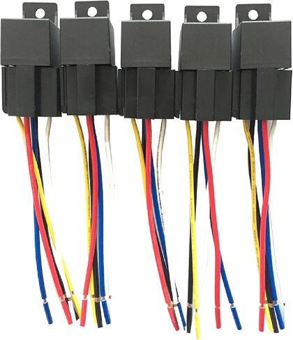 5pcs 12v/24v 40a مجموعة ترحيل السيارات مع SPDT SCOCKNESS 5 دبابي in Saudi Arabia