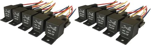 5pcs 12v/24v 40a مجموعة ترحيل السيارات مع SPDT SCOCKNESS 5 دبابي in Saudi Arabia