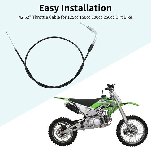 42.52"/ 1080mm Throttle Cable Accelerator Cable Throttle Wire Engine Control Cable for 125cc 150cc 200cc 250cc Dirt Bike in Saudi Arabia