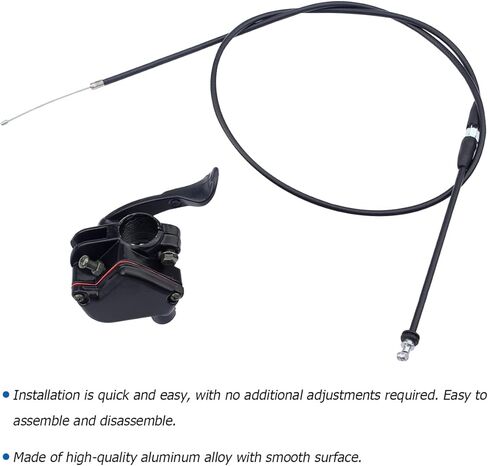 7/8'' 22mm Thumb Throttle Cable Accelerator Handle Assembly, Motorcycle Throttle Assist Replacement Kits Accessories, Compatible with 50cc 70cc 90cc 110cc 125cc 250cc ATV in Kuwait