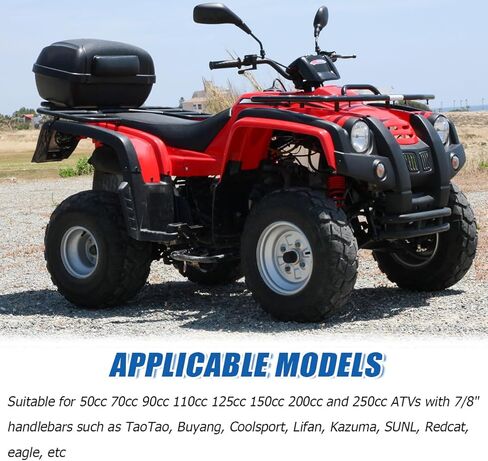 7/8'' 22mm Thumb Throttle Cable Accelerator Handle Assembly, Motorcycle Throttle Assist Replacement Kits Accessories, Compatible with 50cc 70cc 90cc 110cc 125cc 250cc ATV in Kuwait