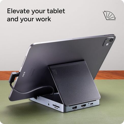 موزع ZAGG ذو 4 منافذ - USB-C PD متعدد الاستخدامات، USB-A، USB-C، محول HDMI، شحن عالي السرعة ودعم شاشة 4K، صغير الحجم للسفر، متوافق مع Windows، macOS، iPadOS، ChromeOS، Android in Kuwait