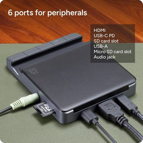 موزع ZAGG ذو 4 منافذ - USB-C PD متعدد الاستخدامات، USB-A، USB-C، محول HDMI، شحن عالي السرعة ودعم شاشة 4K، صغير الحجم للسفر، متوافق مع Windows، macOS، iPadOS، ChromeOS، Android in Kuwait