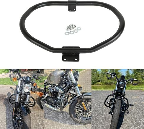 TCT-MOTORPARTS 1 1/4'' Mustache Engine Guard Crash Bar for Harley Sportster 883 1200 XL XR 2004-2022 2021 in Saudi Arabia