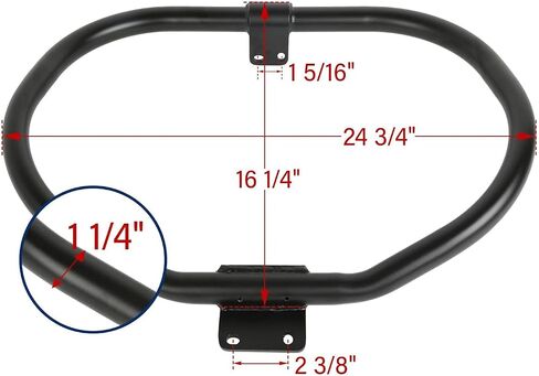 TCT-MOTORPARTS 1 1/4'' Mustache Engine Guard Crash Bar for Harley Sportster 883 1200 XL XR 2004-2022 2021 in Saudi Arabia