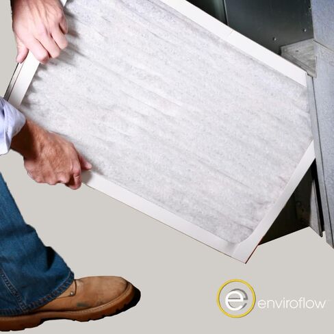 12x20x1 (11.75 x 19.75) Enviroflow Air Filter (Merv 8 ) (4 Pack) in Saudi Arabia