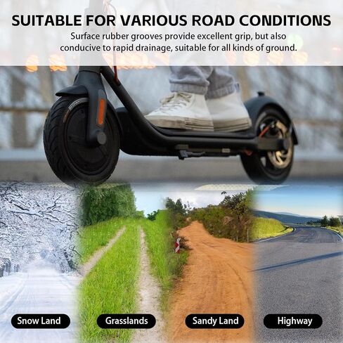 50/75-6.1 Solid Tires, 8.5x2 inch 8 1/2 x2 Electric Scooter Tire Replacement [Tubeless Tires] [Puncture-Proof] [Explosion-Proof] [Anti-Skid] [Wear-Resistant] [with Tire Levers] (2 Pack) in Saudi Arabia