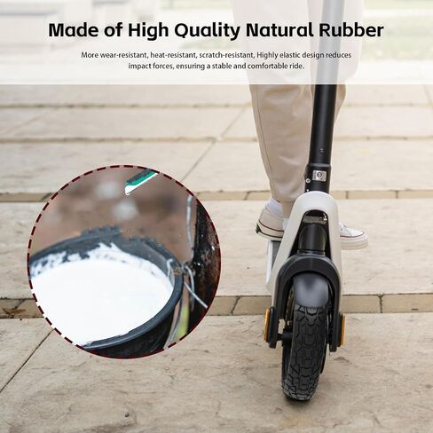 50/75-6.1 Solid Tires, 8.5x2 inch 8 1/2 x2 Electric Scooter Tire Replacement [Tubeless Tires] [Puncture-Proof] [Explosion-Proof] [Anti-Skid] [Wear-Resistant] [with Tire Levers] (2 Pack) in Saudi Arabia