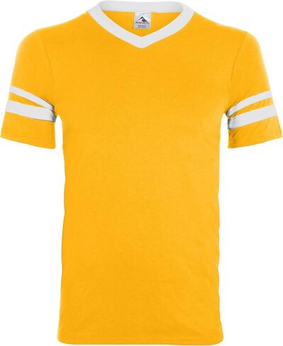 Augusta Sportswear Men's Medium Augusta Sleeve Stripe Jersey, Gold/White in Saudi Arabia