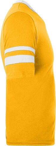 Augusta Sportswear Men's Medium Augusta Sleeve Stripe Jersey, Gold/White in Saudi Arabia