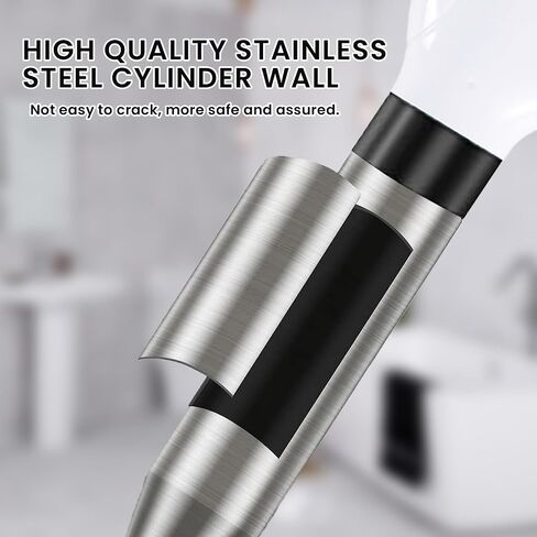 Plunger Toilet Pneumatic Drain Cleaner with Real-Time Air Pressure Gauge, Sewer Snake Clog Removal Tool, High Pressure Sewer Jet Gun for Sink, Bathroom and Kitchen Plumbing in Saudi Arabia