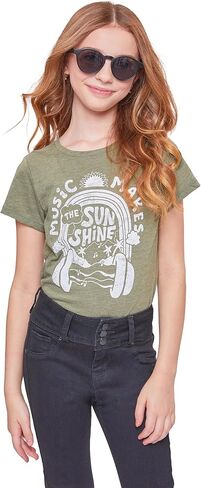 YMI Jeans Girls 3 Button Essential Skinny Jeans with Faux Front Pockets, Midnight Sky Blue Rips, 10 in Saudi Arabia