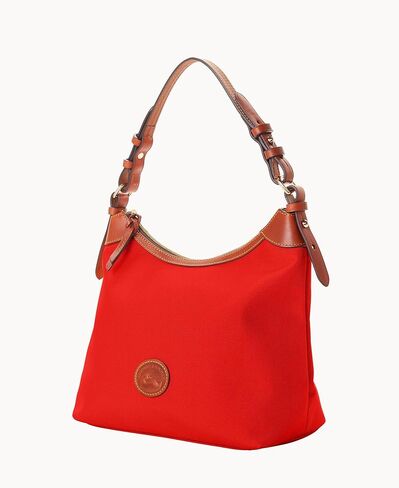 حقيبة كتف إريكا كبيرة الحجم للنساء من Dooney & Bourke مصنوعة من النايلون، مع حزام كتف قابل للتعديل والفصل in Kuwait