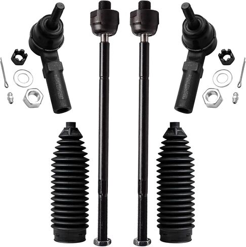 Detroit Axle - TIE RODS KIT BUICK LOCABRE LUCERNE CADILLAC DTS DEVILLE ، 4 RODS Inner و OUTER TIE ، 2 أحذية ، استبدال in Saudi Arabia