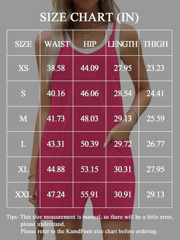 Rompers for Women Summer Casual Sleeveless Spaghetti Strap Shorts Overalls Jumpsuit with Pockets in Saudi Arabia