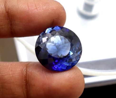 غير مريح وغير معالج 24.30ct الأزرق الأزرق بالأحجار الكريمة فضفاضة من الياقوت الجولة جولة الياقوت للأحجار الكريمة الياقوت in Saudi Arabia