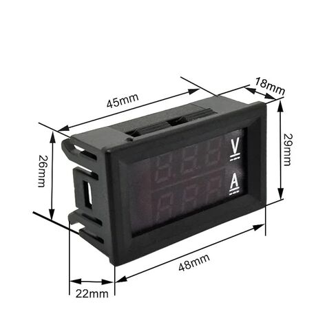 Digital Voltmeter AMMETER DC 0-100V AC 60-500V عرض الجهد الكهربائي مع خيارات التحويل و CT لاكتشاف 1A 10A 100A in Kuwait