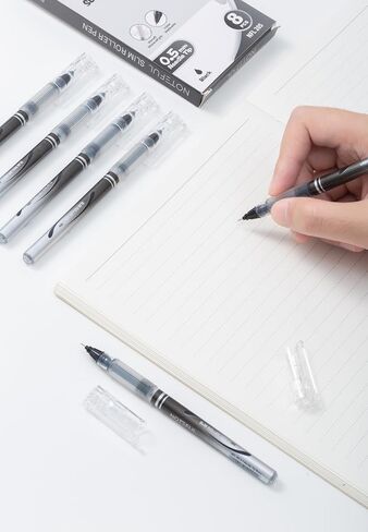Liquid Ink Rollerball Pens, Multicolor 0.7mm Point, Assorted Colors for Journaling and Smooth Writing (8 Pcs) in Saudi Arabia