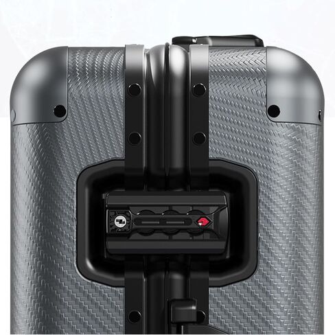 24 Inch Full Aluminum Body Luggage, All Aluminum Suitcase 24 Inch, Aluminium Luggage Weaving Texture Surface Metal Hard Shell Body Large Suitcase with TSA Locks (Gun Metal, 24 inches) in Saudi Arabia