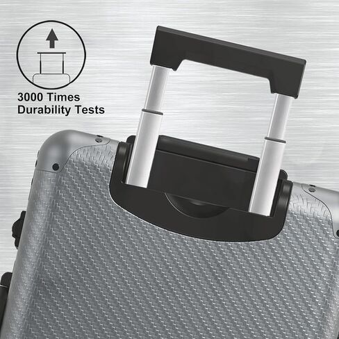 24 Inch Full Aluminum Body Luggage, All Aluminum Suitcase 24 Inch, Aluminium Luggage Weaving Texture Surface Metal Hard Shell Body Large Suitcase with TSA Locks (Gun Metal, 24 inches) in Saudi Arabia