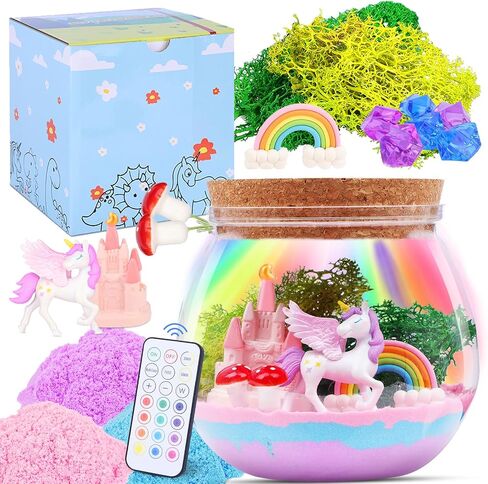 Unicorn Gifts for Girls 4-10 Years Old, Unicorn Crafts Kit for Kids, Light Up Unicorn Decoration with Remote - Arts and Crafts for Kids, Birthday Gifts Toys for Girls Age 4 5 6 7 8 9 10 in Kuwait