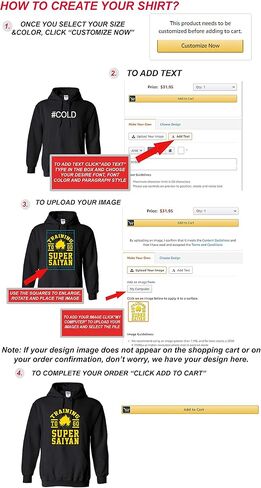 City Shirts Add Your Own Text and Design Personalized Custom Sweatshirt Hoodie in Kuwait