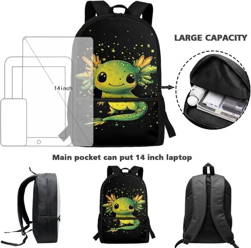 JEOCODY Kids Bookbag Camo Hunting Deer Backpack and Lunch Box Set, Boys Girls American Flag School Bag Water Bottle Holder and Pencil Pouch Girls Daypack Back to School Accessories in Saudi Arabia