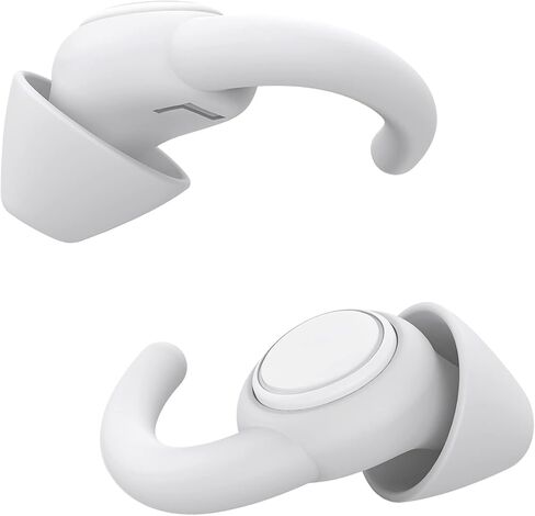 Afflatus Ear Plugs for Sleeping Noise Cancelling, 2 Pairs (S+L) Comfortable Reusable Noise Reduction Ear Plugs, Earplugs for Sleep, Snoring (Pure Black) in Saudi Arabia
