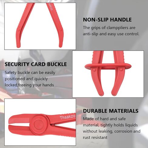 3-Piece Plastic Hose Pinch Off Pliers, Hose Clamp Pliers Straight for Flexible Hoses, Gas Lines, Radiator, Brake, Coolant, and Fuel Lines Tool in Kuwait