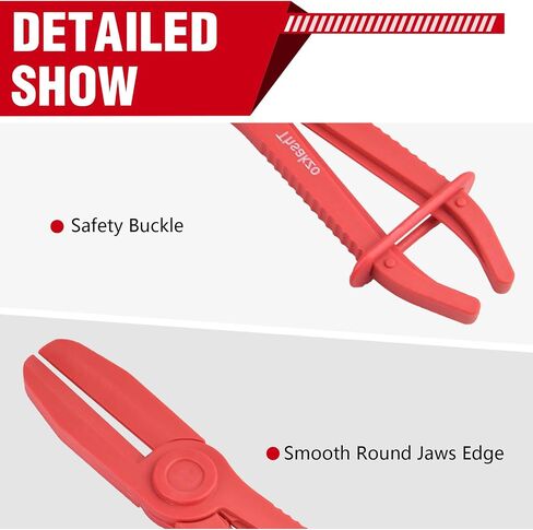 3-Piece Plastic Hose Pinch Off Pliers, Hose Clamp Pliers Straight for Flexible Hoses, Gas Lines, Radiator, Brake, Coolant, and Fuel Lines Tool in Kuwait