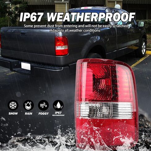 ضوء الذيل متوافق مع Ford F150 2004-2008 يستبدل جانب السائق الأيسر FO2800182 5L3Z13405CA 6L3Z13405BA BRAKE BRAKE RENTRENT RUNDREAR LIGHT (بدون لمبة) in Kuwait