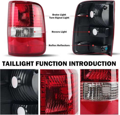 ضوء الذيل متوافق مع Ford F150 2004-2008 يستبدل جانب السائق الأيسر FO2800182 5L3Z13405CA 6L3Z13405BA BRAKE BRAKE RENTRENT RUNDREAR LIGHT (بدون لمبة) in Kuwait