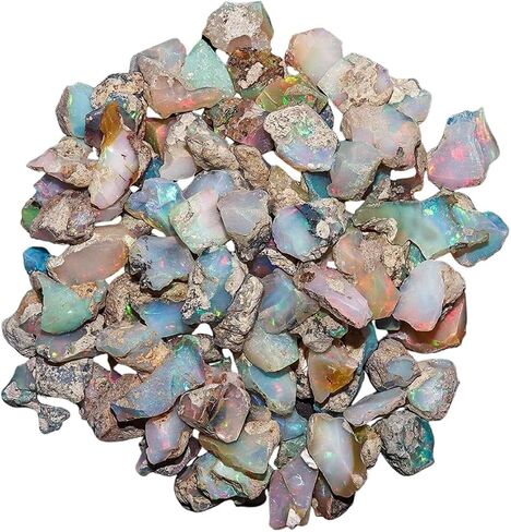 Natural AA+ Ethiopian Opal Gemstone Lot – Wholesale Bulk Loose Stones for Jewelry Making, DIY Crafts & Custom Designs | Multi-Color Fire Play in Saudi Arabia
