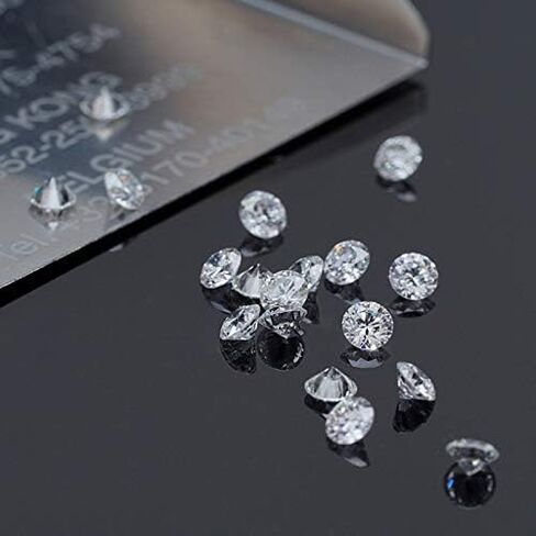 LOTUSMAPLE 0.003-3.0Ct(0.8mm to 9.1mm) loose lab diamond small melee stone carat diamond color DE clarity VVS SI 3EX shape round brilliant cut CVD HPHT test positive for ring necklace bracelet earring in Saudi Arabia