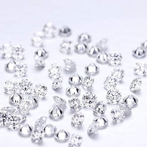 LOTUSMAPLE 0.003-3.0Ct(0.8mm to 9.1mm) loose lab diamond small melee stone carat diamond color DE clarity VVS SI 3EX shape round brilliant cut CVD HPHT test positive for ring necklace bracelet earring in Saudi Arabia