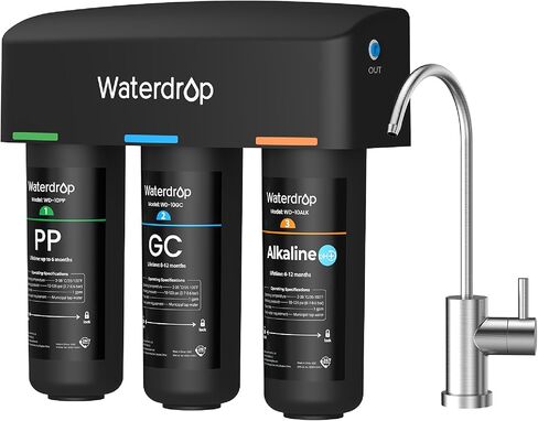 فلتر مياه تحت الحوض من Waterdrop WD-10GC، بديل لنظام تصفية المياه تحت الحوض من Waterdrop TSA & TSB & TSB CM 3 مراحل in Saudi Arabia
