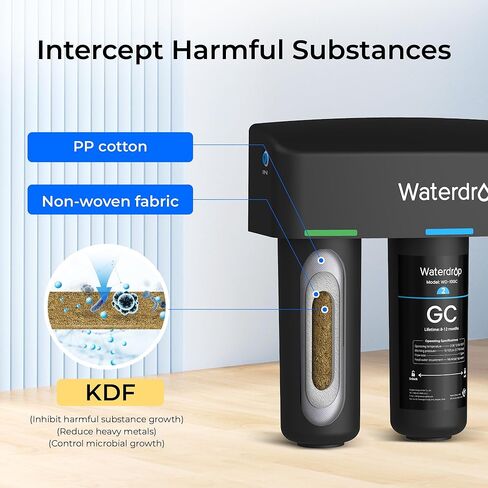 فلتر مياه تحت الحوض من Waterdrop WD-10GC، بديل لنظام تصفية المياه تحت الحوض من Waterdrop TSA & TSB & TSB CM 3 مراحل in Saudi Arabia